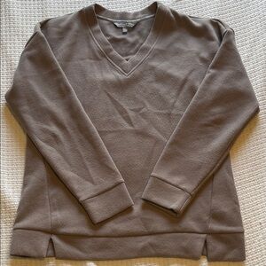 Marc New York Women's Tan V-Neck Sweater